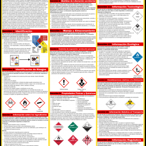 Safety Data Sheet (SDS/MSDS) Spanish Poster